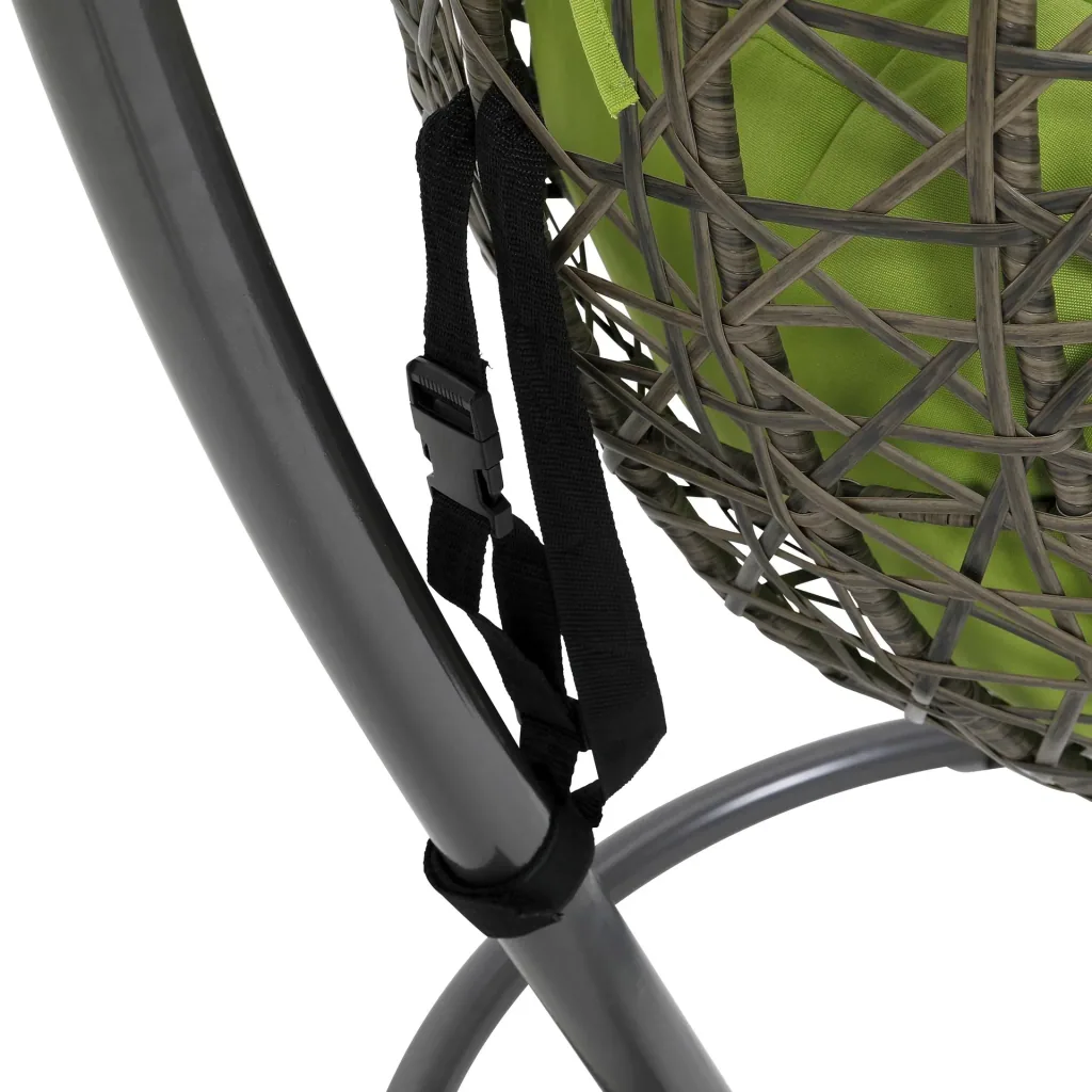 Garden hanging chair "Kuba" - brown/green