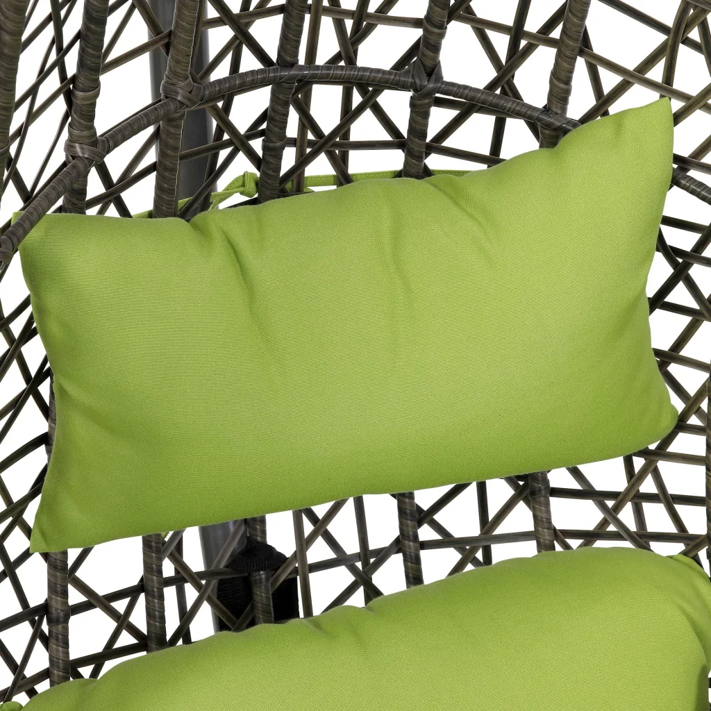 Garden hanging chair "Kuba" - brown/green