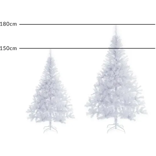 Artificial Christmas tree with snow effect - white 150cm