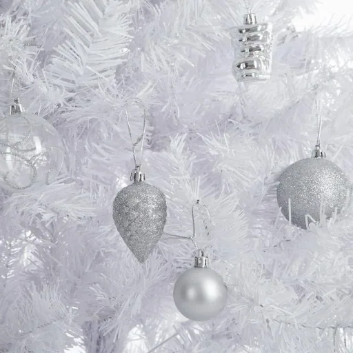 Artificial Christmas tree with snow effect - white 150cm