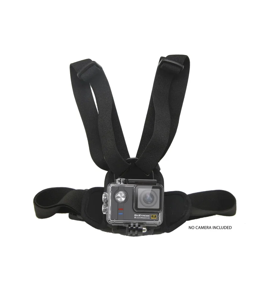 Chest strap mount for action cameras