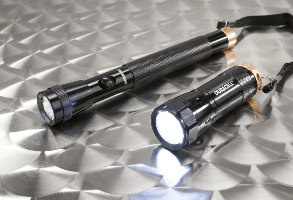 LED flashlight set DUO-C including batteries