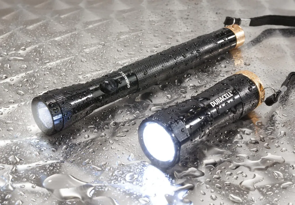 LED flashlight set DUO-C including batteries