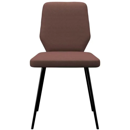 Dining room chairs 2-seater fabric brown