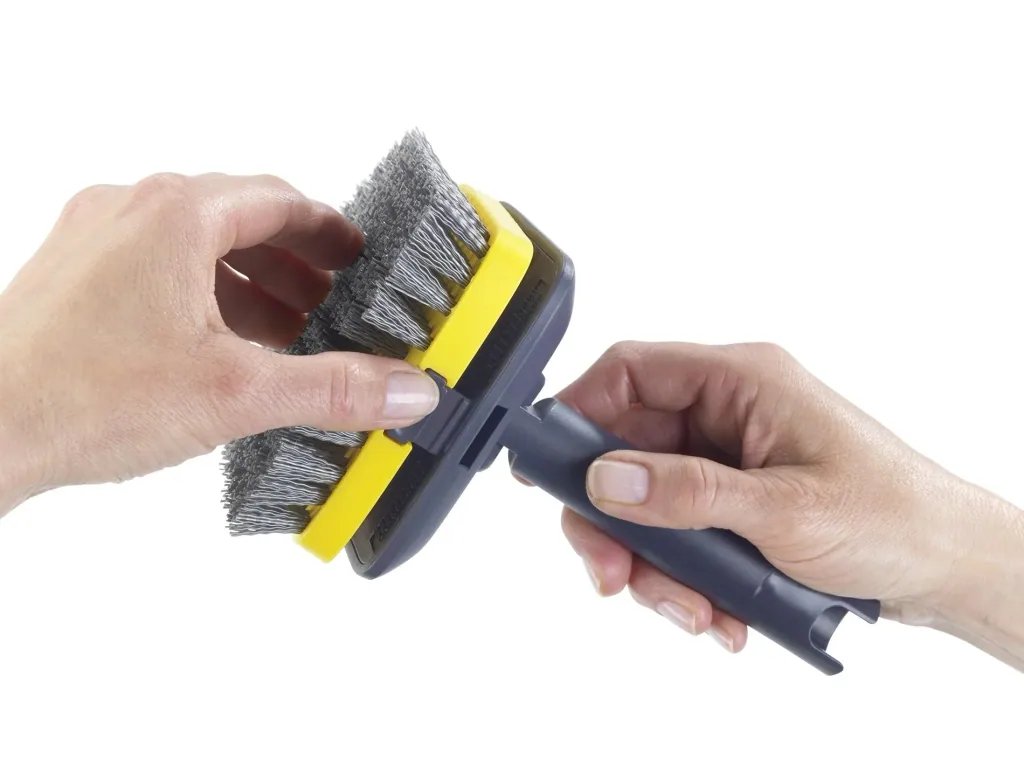 2 in 1 indoor and outdoor wiper, with telescopic handle and 2 attachments