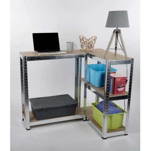 3x storage space 5 shelves 172 x 75 x 30 cm
