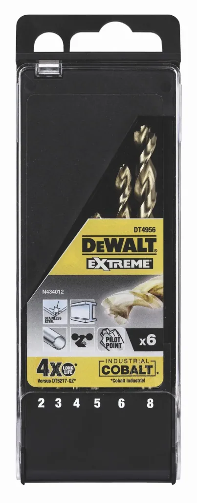 EXTREME metal drill bit set 6 pcs. HSS-Cobalt with centering tip