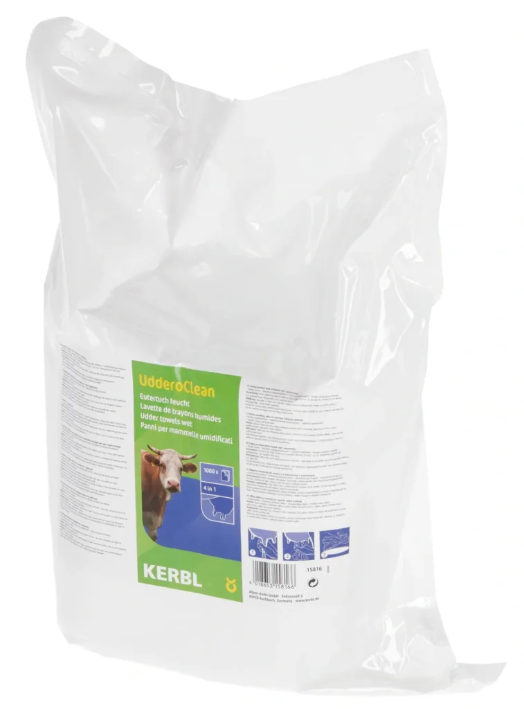 Udder cloth UdderoClean moist in refill bag - 1000 sheets
