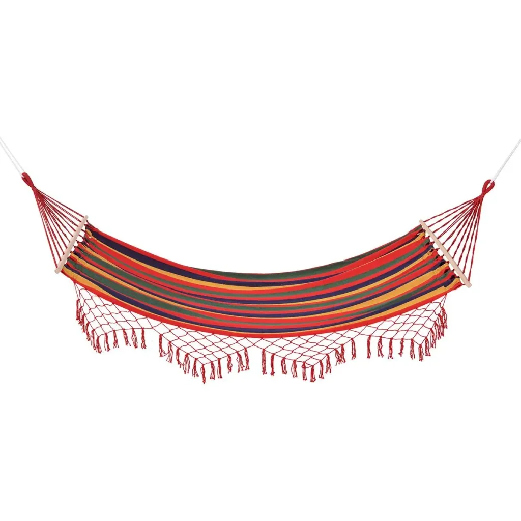 Colorful hammock with bars
