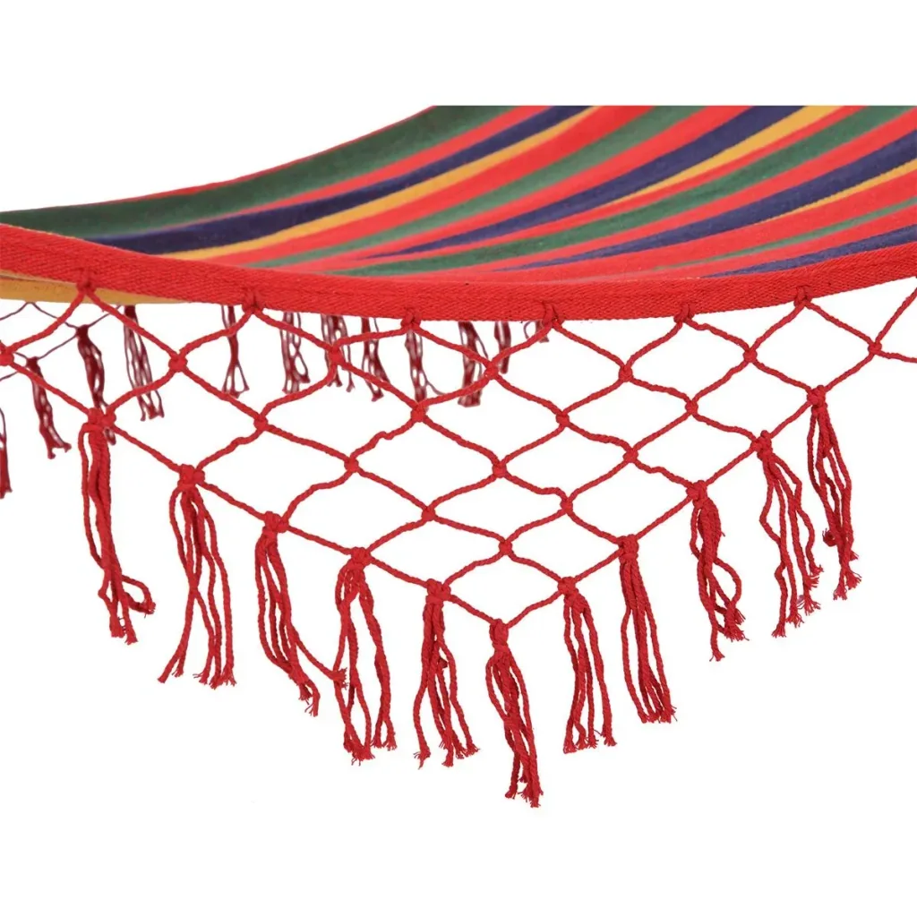 Colorful hammock with bars