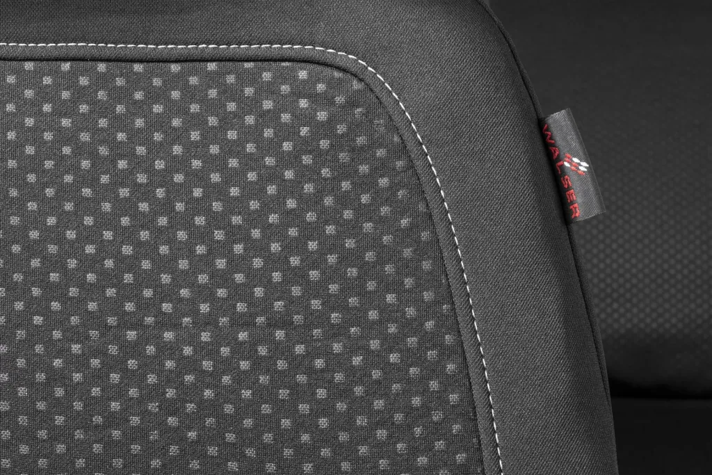 Car seat cover Logan Premium, black-silver, complete set 14 pieces