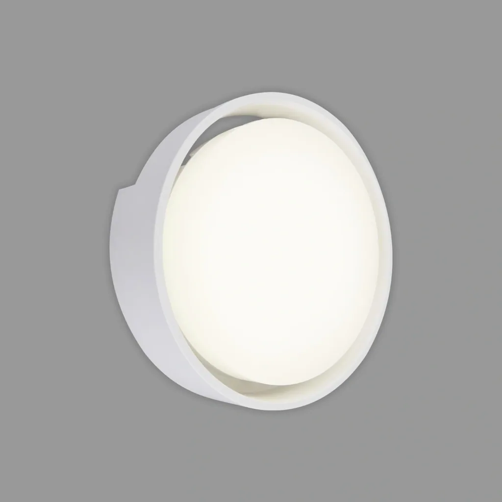 GENUA LED outdoor wall light, white, IP44, 18 watts, 1,500 lm, 4,000 K
