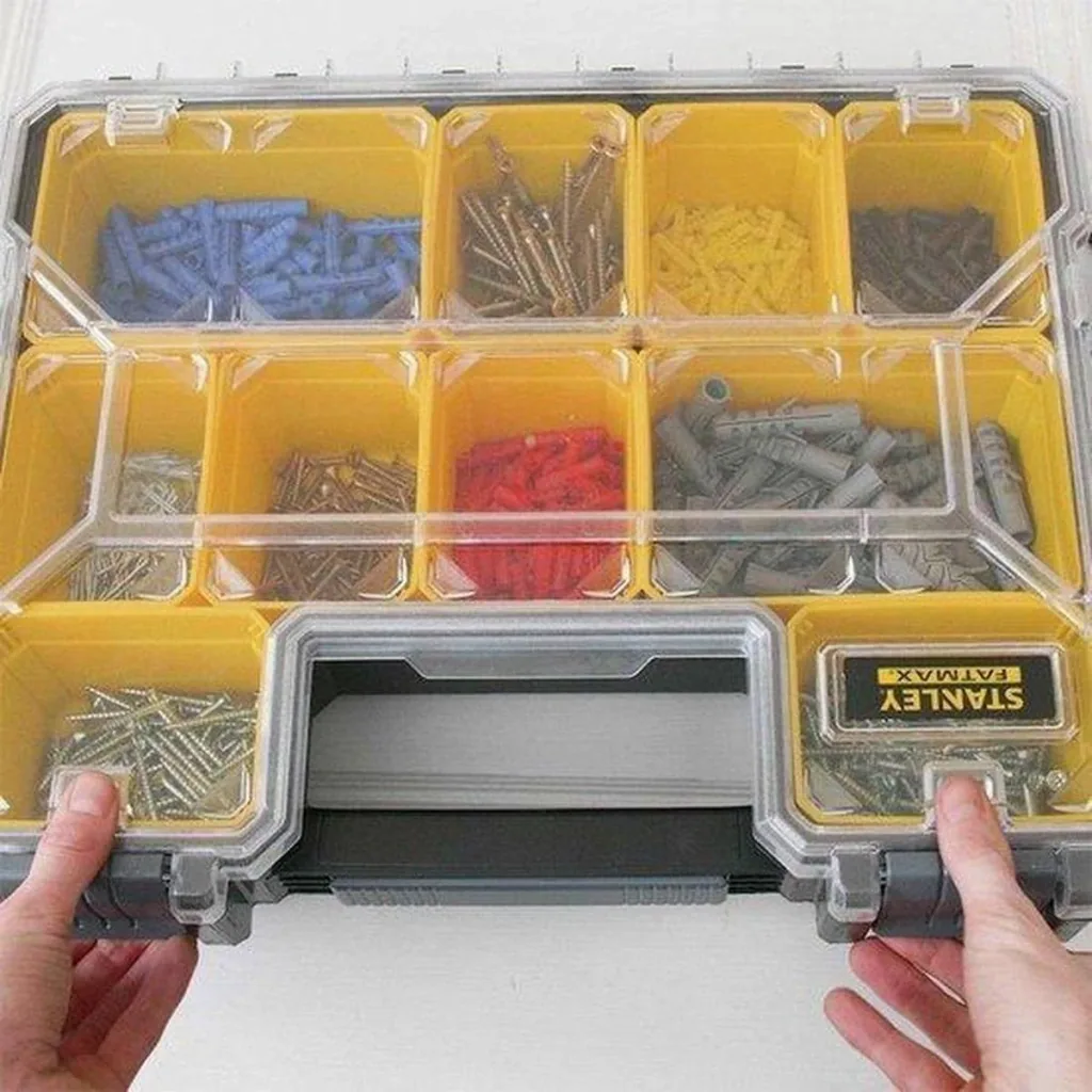 FatMax professional flat storage box - 10 storage compartments - 45 x 36 x 7 cm