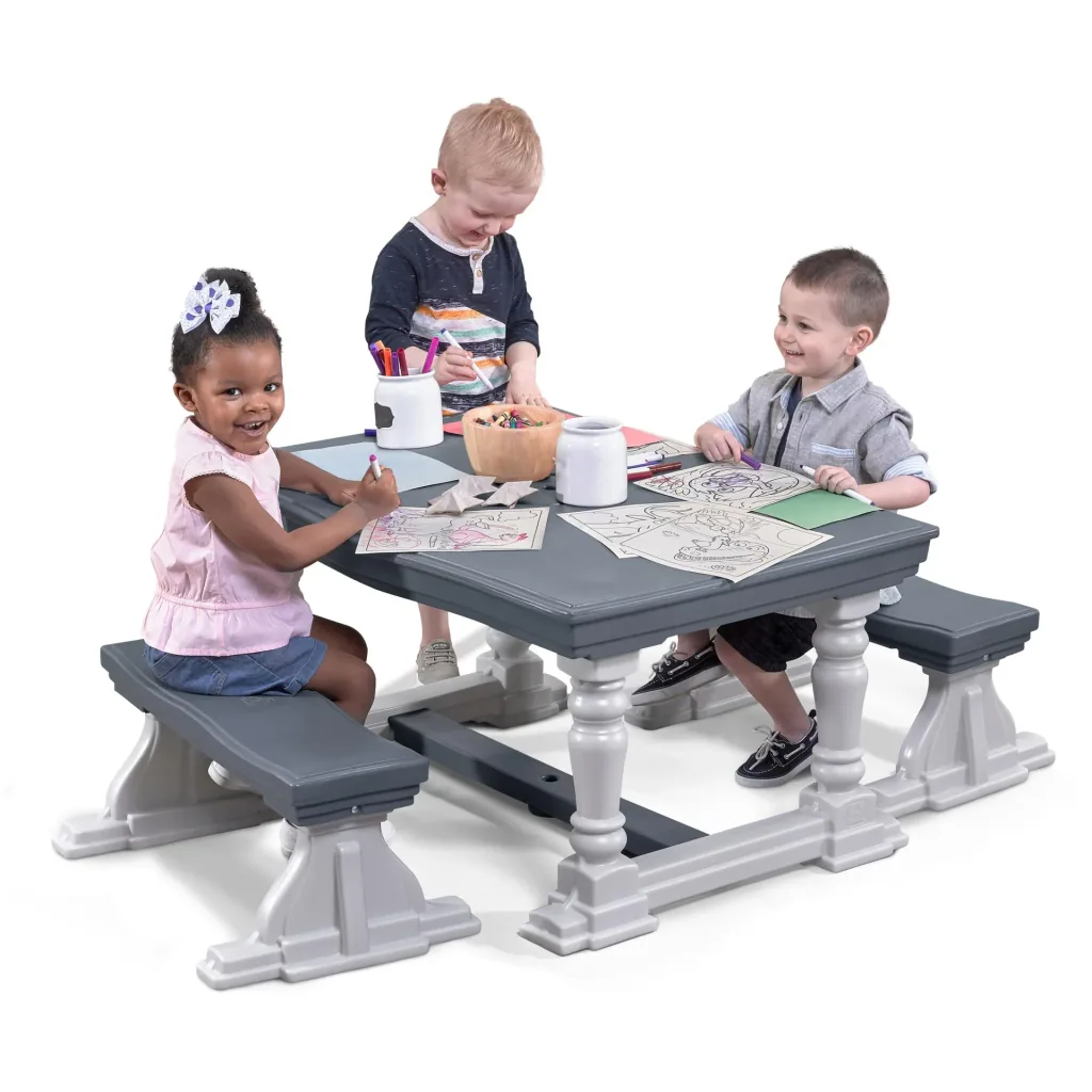 3 Piece Farmhouse Table & Bench Set