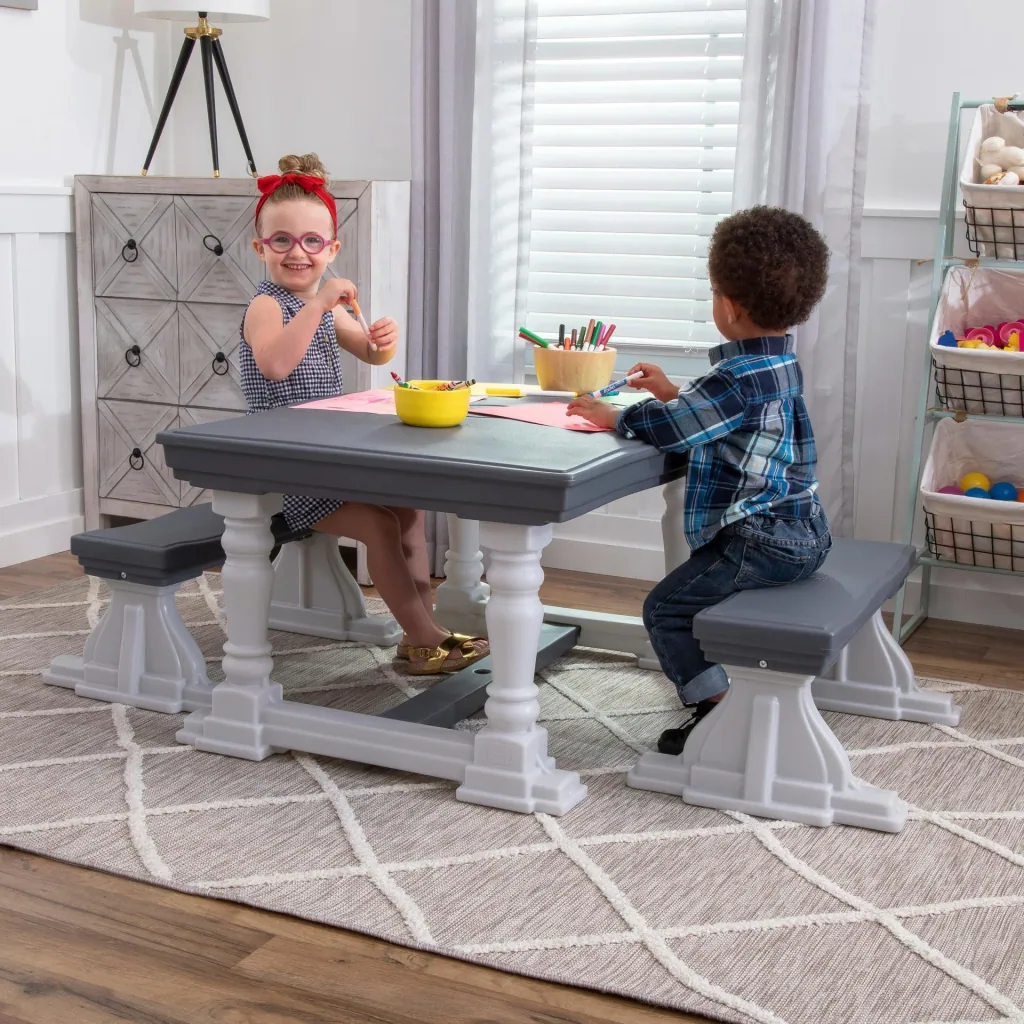 3 Piece Farmhouse Table & Bench Set