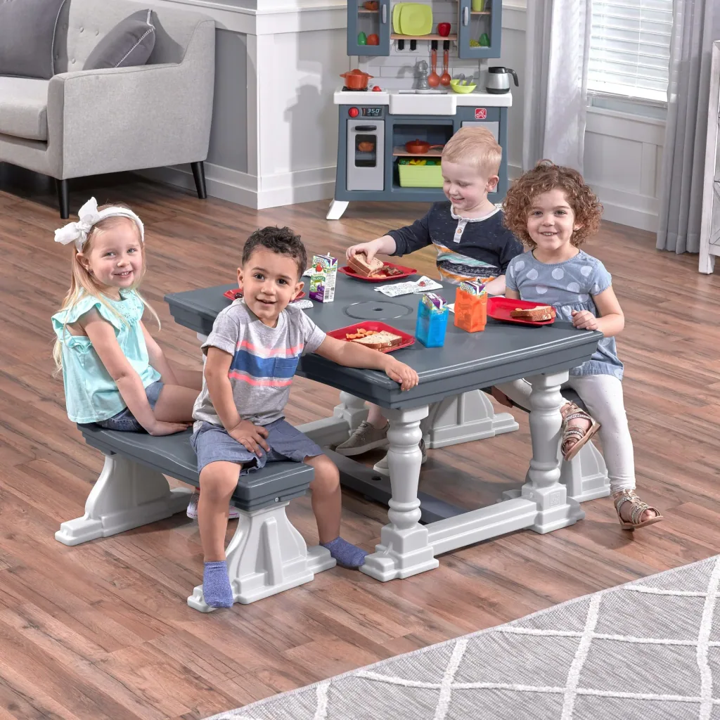 3 Piece Farmhouse Table & Bench Set