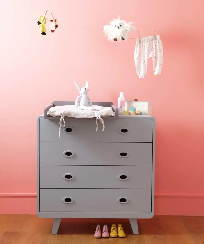 Laurette Chest of drawers Toi & Moi, Color: light gray