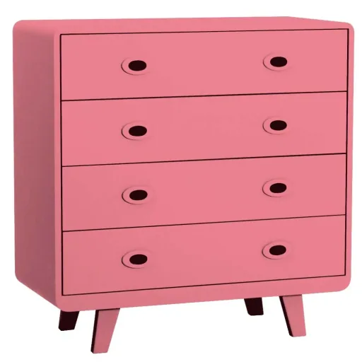Laurette Chest of drawers Toi & Moi, Color: light gray