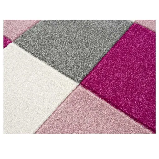 Livone children's carpet patchwork pink, Carpet size: 160 x 230 cm