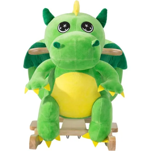 Rocking chair for children Dino with safety belt