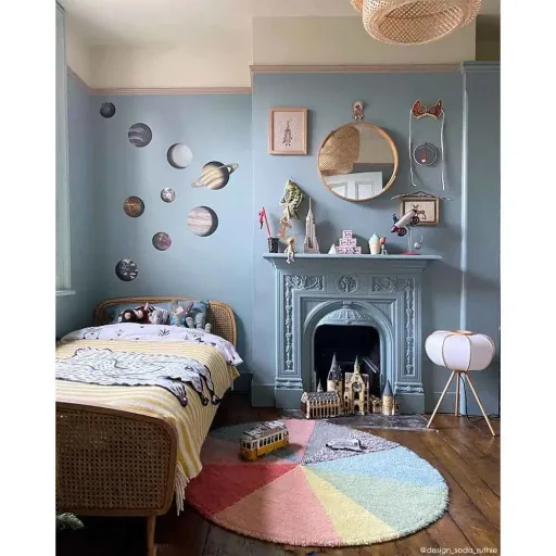 Lorena Canal's washable wool car "rug pie chart" Donna Wilson round