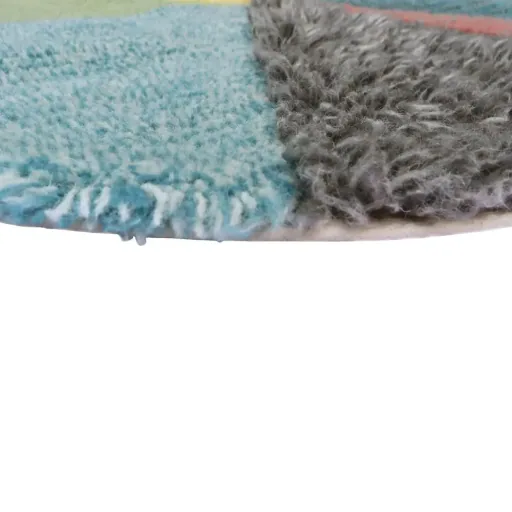 Lorena Canal's washable wool car "rug pie chart" Donna Wilson round