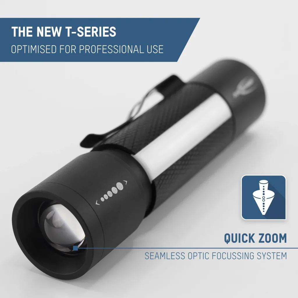 Multifunctional flashlight 3-in-1 - focusable flashlight, work light and signal light