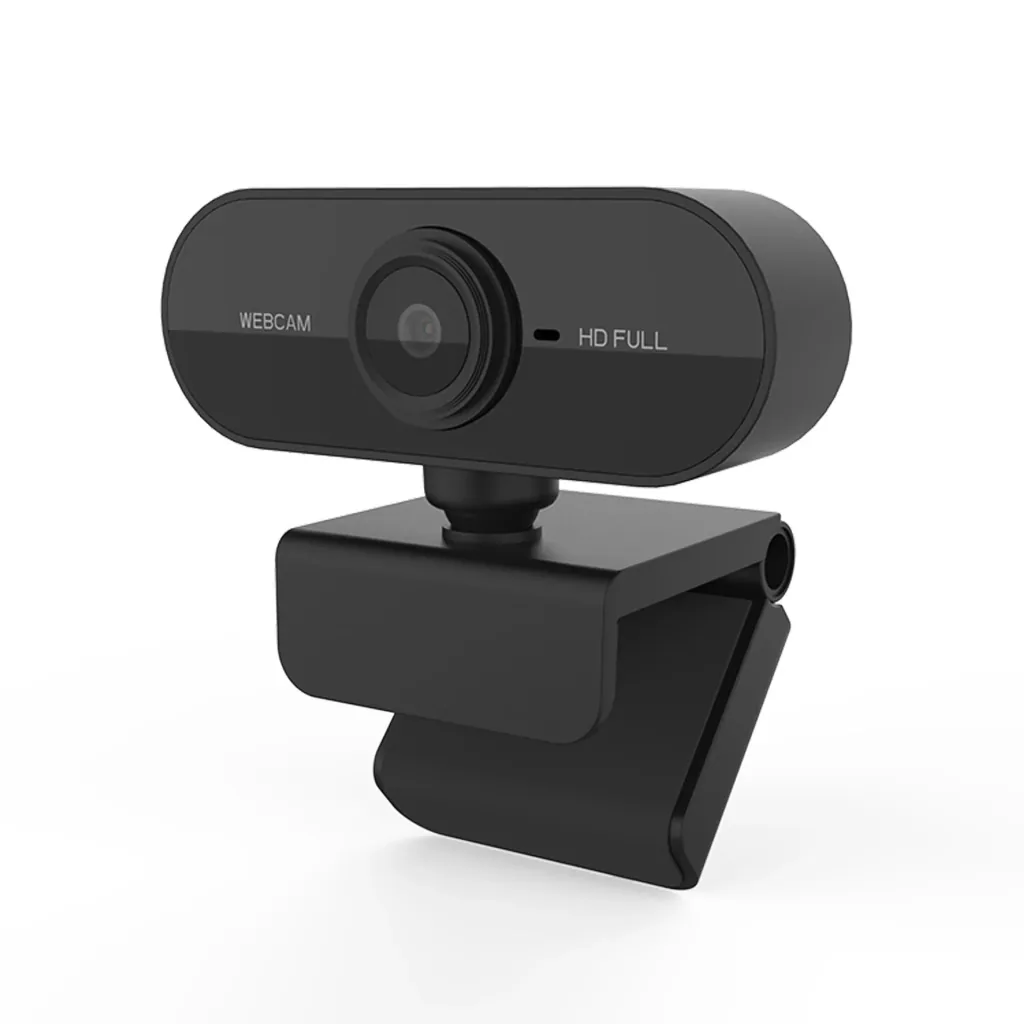 Webcam with 1 megapixel sensor, built-in microphone and monitor clip