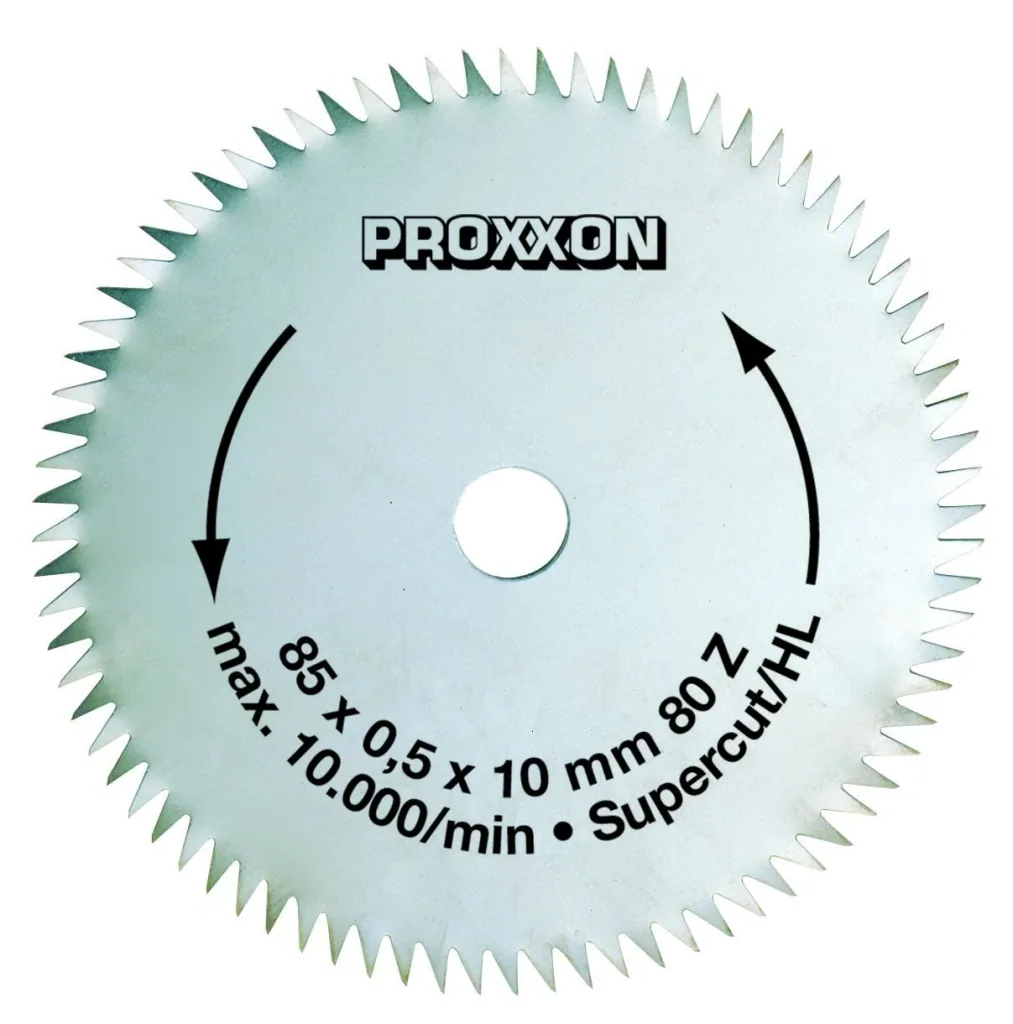 Super-Cut circular saw blade, Ø 85 x 0.5 x 10 mm, 80 teeth