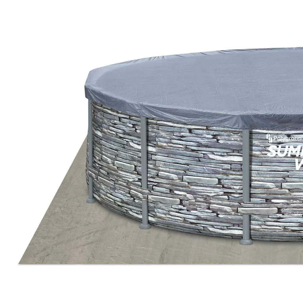 Summer Waves Elite Frame Pool Ø427 x 107 cm Stone Grey
