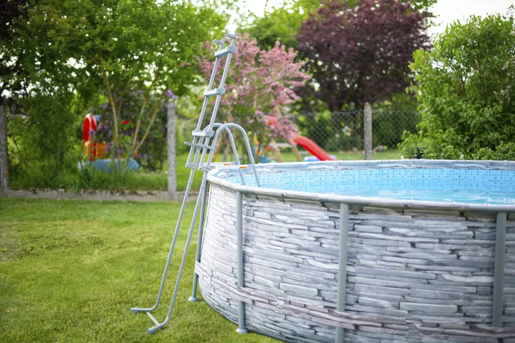 Summer Waves Elite Frame Pool Ø427 x 107 cm Stone Grey