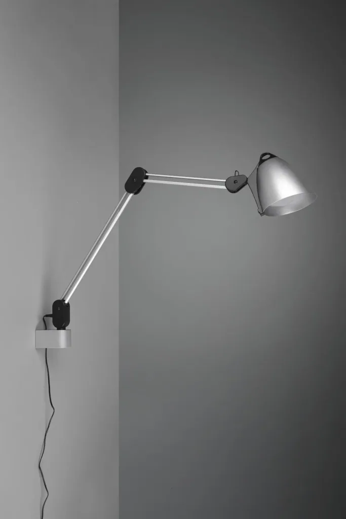 NADAL LED clamp/table/wall light, 6.8W, 3000-5000K, 640 lm, touch dimmer, color titanium/black