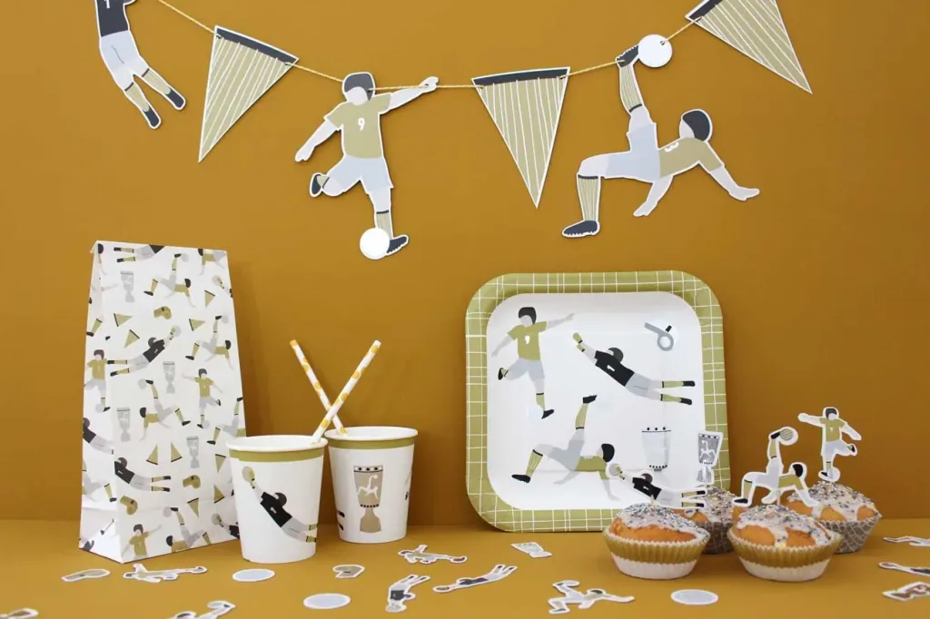 Ava & Yves gift paper bags football