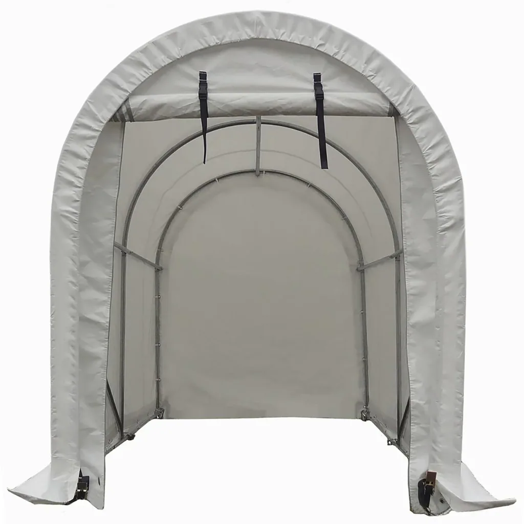 Mobile motorcycle / scooter garage - white