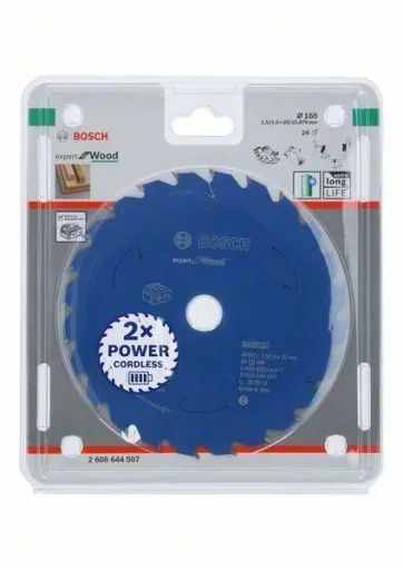 Circular saw blade for cordless saws, Expert for Wood, 165 x 1.5/1 x 20 mm