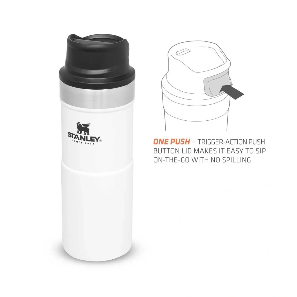 Trigger-Action Travel Mug 0.35 l, Polar, vacuum insulation, one-handed operation