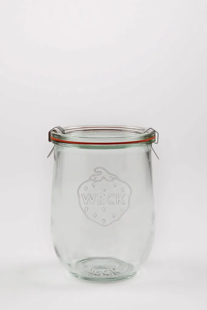 Preserving jar TULIP shape 1 liter, pack of 6, 1062 ml volume