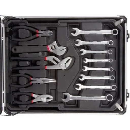 Aluminum tool case 260 pieces - 51x21x38 cm