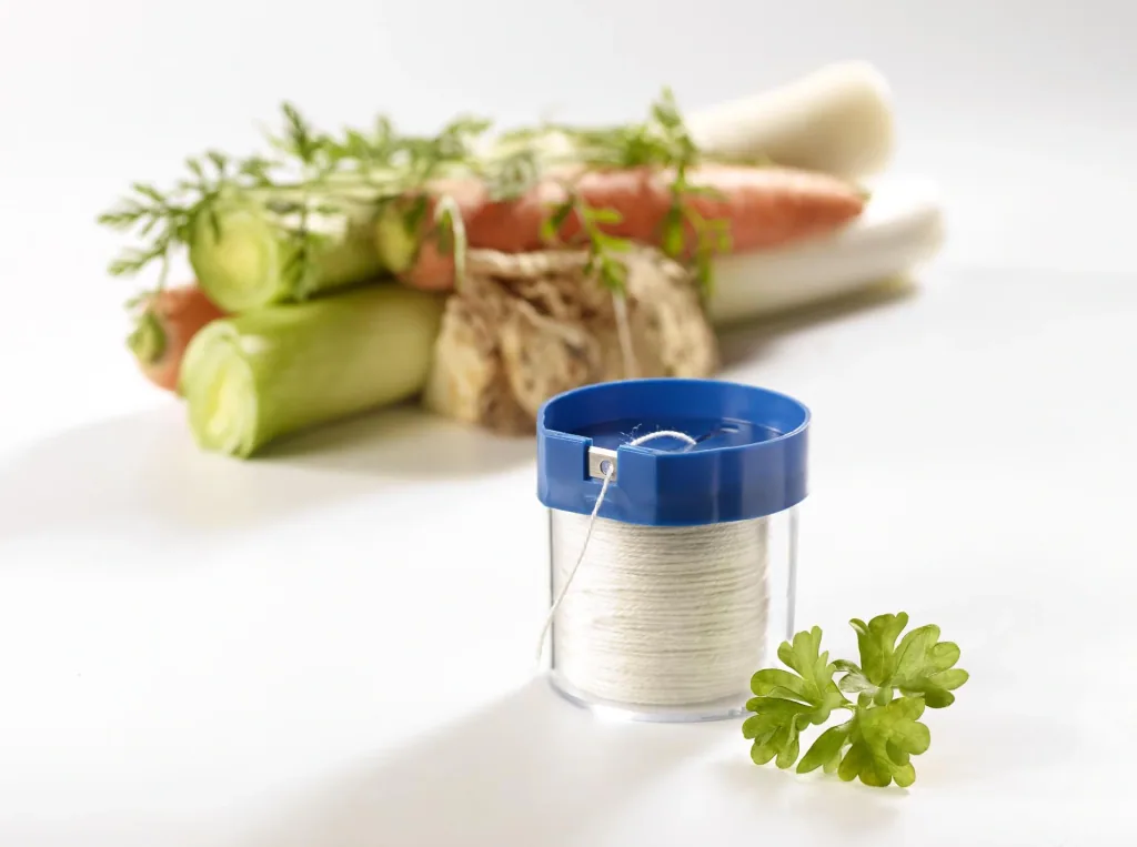 Food thread dispenser including cord, set of 2