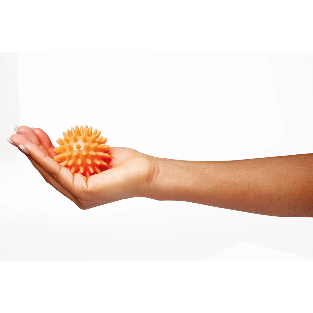 Massage ball with knobs 6 cm orange