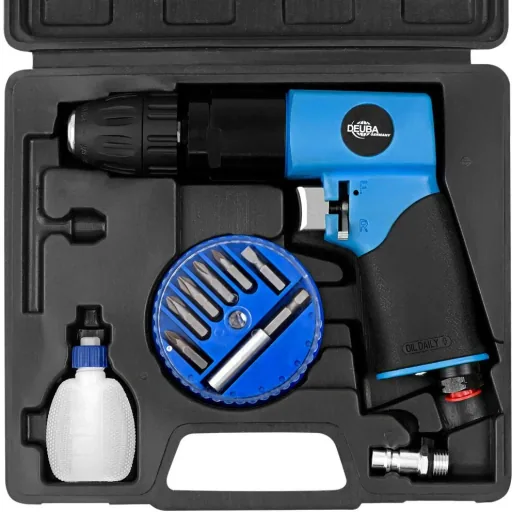Pneumatic drill set 20-piece with accessories and case