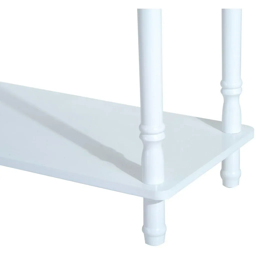 Console table console side table hallway poplar wood white