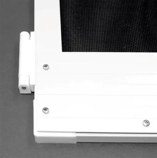 Insect screen door 100 x 210 cm divided, white