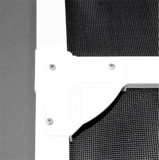 Insect screen door 100 x 210 cm divided, white