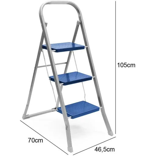 Household ladder folding stairs - 3 steps - max. 150 kg