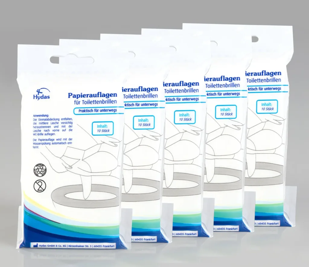 Toilet seat cover 10 pieces, disposable, 5-pack