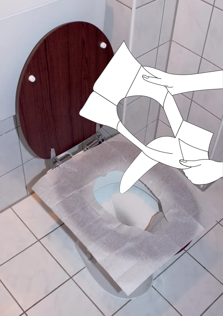 Toilet seat cover 10 pieces, disposable, 5-pack