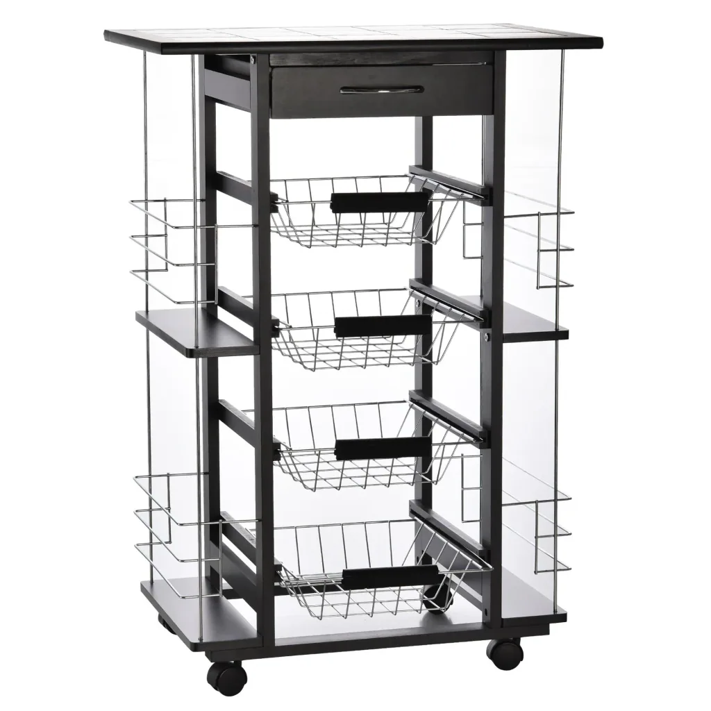 Servant on wheels, black