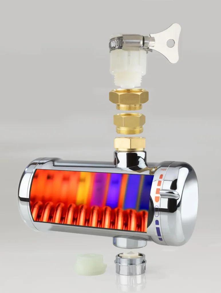 Instantaneous water heater for taps