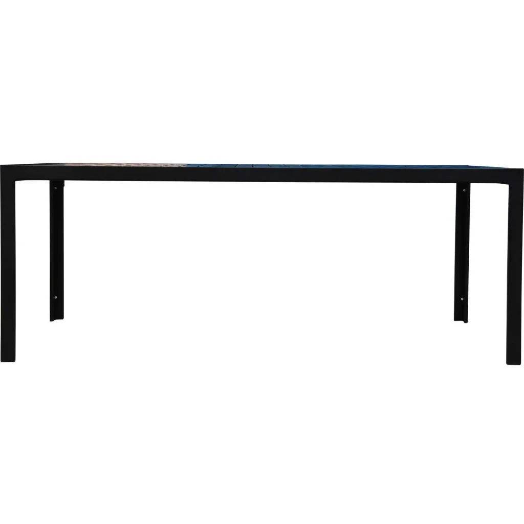 Garden table with aluminum frame